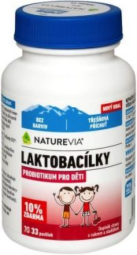 Swiss NatureVia Laktobacílky třešňové 33 pastilek