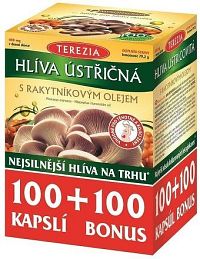 TEREZIA Hlíva ústřičná s rakyt.olejem cps.100+100