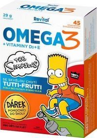 The Simpsons Omega 3+vitaminy D a E cps.45 + dárek