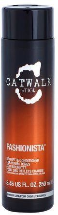 TIGI Catwalk Fashionista Brunette Conditioner Kondicionér na poškozené, barvené, hnědé vlasy 250 ml