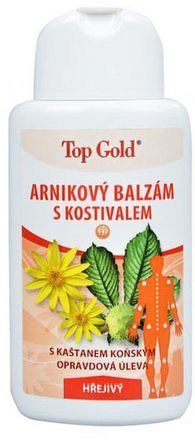 TOP GOLD Arnikový balzám s kostivalem-hřej. 200ml