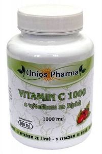 Uniospharma Vitamin C 1000 s výtažkem ze šípků 100 tablet