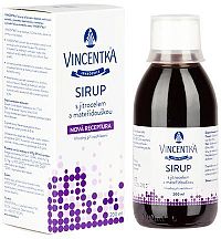 Vincentka Sirup s jitrocelem a mateřídouškou 200ml
