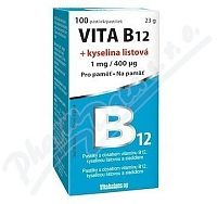 Vita B12 + kyselina listová 1 mg/400mcg tbl.100