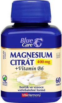 VitaHarmony Magnesium citrát 400mg+vit. B6 tbl.60