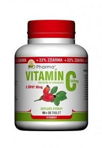 Vitamín C 500mg s šípky prodl.účinek tbl.90+30