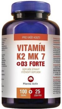 Vitamin K2 MK 7+D3 Forte tbl.100+25 Zdar