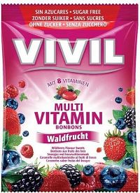 Vivil Multivitamín lesní plody 8vit. bez cukru 60g