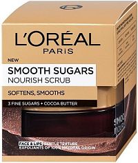 Vyživující a vyhlazující pleťový peeling s bambuckým máslem (Smooth Sugars Nourish Scrub) 50 ml