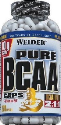 WEIDER, BCAA Pure Caps + Vit. B6, 270 kapslí