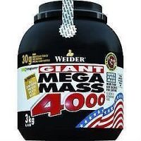 Weider, Giant Mega Mass 4000, Gainer, 3000 g, Cranberry-Yogurth