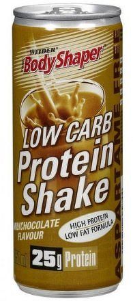 Weider, Low Carb Protein Shake, 250 ml,, Čokoláda