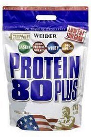 Weider, Protein 80 Plus, 2000 g, Lískový ořech - Nugát
