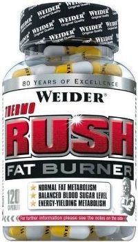 Weider, Thermo Rush Fat Burner, 120 kapslí