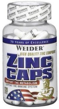 Weider, Zinc Caps, 120 kapslí