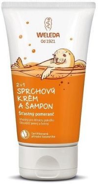 WELEDA 2v1 sprchový krém a šampon Šťastný pomeranč