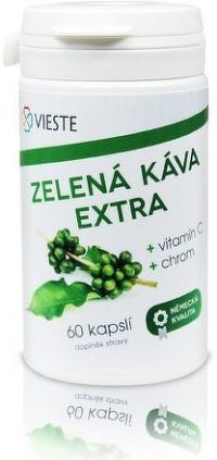 Zelená káva extra s vitaminem C a chromem cps.60
