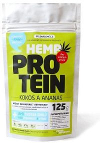 Zelená Země Konopný protein 125g kokos s ananasem