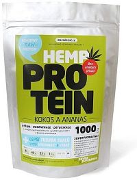 Zelená Země Konopný protein 1kg kokos s ananasem