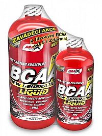 1 + 1 Zdarma: BCAA New Generation Liquid - Amix 1000 ml + 500 ml  Lemon-Lime