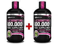 1 + 1 Zdarma: L-Carnitin 100 000 Liquid od Biotech USA 500 ml. + 500 ml. Jablko