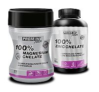 100% Magnesium chelát + 100% Zinc chelát - Prom-IN 416 g + 120 kaps. Grep
