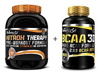 Akce: Nitrox Therapy New + BCAA 3D Zdarma - Biotech USA 680 g + 90 kaps. Broskyňa