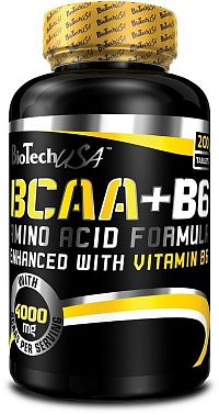 BCAA + B6 - Biotech USA 200 tbl.