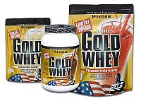 Delicious Gold Whey Protein 80% - Weider 908 g dóza Jahoda
