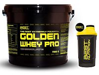 Golden Whey Pro + Šejkr Zdarma od Best Nutrition 2,25 kg Čokoláda+Banán