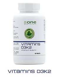 Vitamins D3 + K2 - Aone Healthcare 60 tbl.
