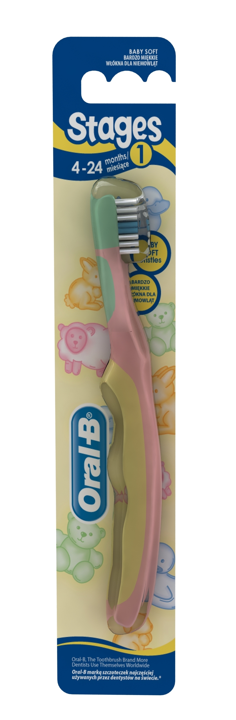 Oral-B zubní kartáček pro batolata Stage 1, 4-24 měsíců