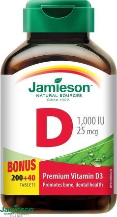 JAMIESON Vitamín D3 1000mcg tbl.240