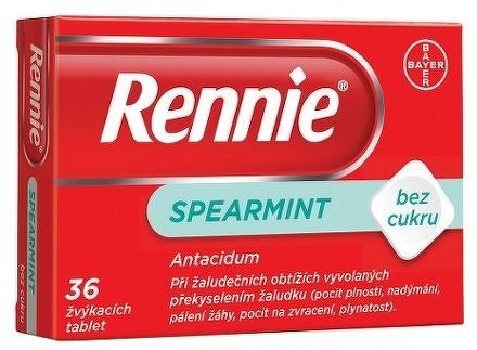 Rennie Spearmint bez cukru por.tbl.mnd.36