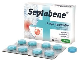 Septabene 3 mg/1mg pastilky orm.pas.16x3mg/1mg